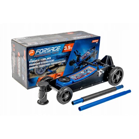 Hydraulikheber 3,5 t für den Geländeeinsatz (min. Hubhöhe 155 mm, max. Hubhöhe 710 mm)