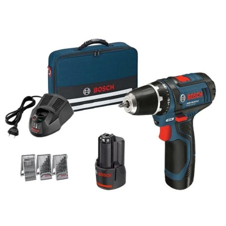 Bosch Akku-Bohrschrauber GSR 12V-15, 12 V, 2 Akkus à 2 Ah (0615990GB0)