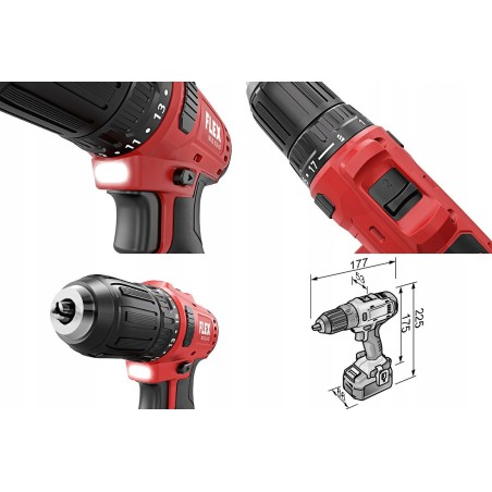 Akku-Bohrschrauber FLEX DD 2G 10,8 V LDBC