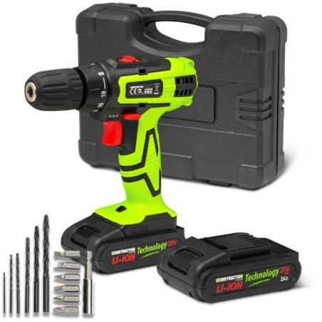 Akku-Bohrschrauber CONSTRUCTOR, 20 V, 2 x 2,0 Ah Li-Ion, 28 Nm