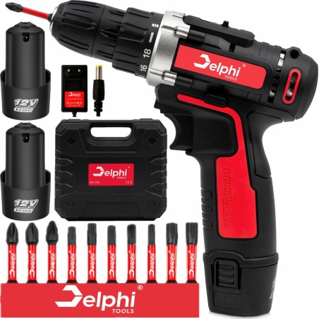 AKKU-BOHR-SCHRAUBER 2x12-V-AKKU SCHRAUBER LEISTUNGSSTARK BITS