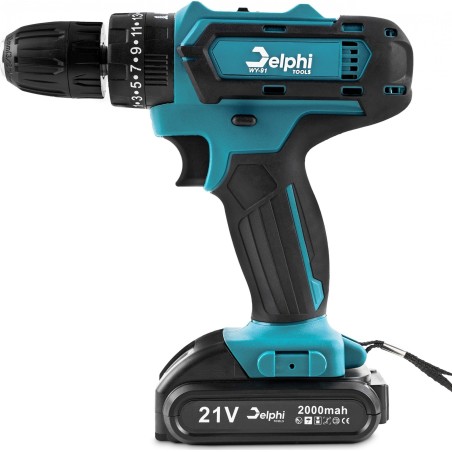Bohrschrauber Delphi Tools 21 V, 2 x Akku 2 Ah