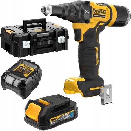 Dewalt DEWALT Nietmaschine 18 V, 10 kN, 25 mm, 1 x 1,7 Ah, GFN TSTAK DCF403E1GT