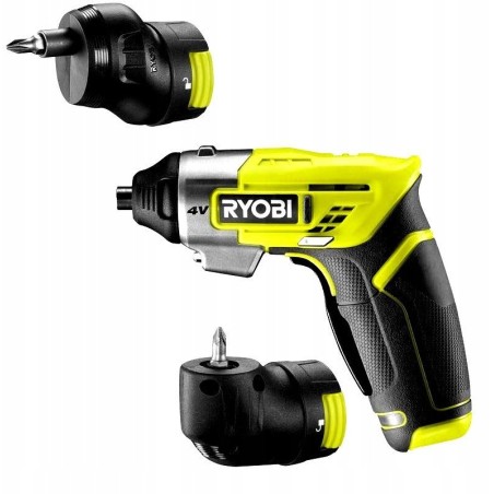 Akku-Schrauber RYOBI RSD4-120TA2, 4,0 V, 2,0 Ah Li-Ion, 5 Nm, mit Zubehör zum Schrauben in Ecken