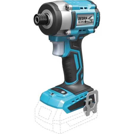Dedra Kompakter bürstenloser Schrauber 220 Nm, 18-V-Akku