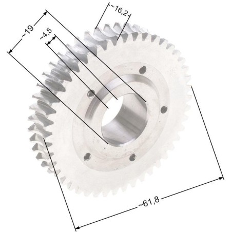 Schneckengetriebe Nac Wr8005-750 Tie75-W für elektrische Motorhacken der Marke Market Nz453