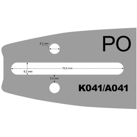 Führungsschiene 14 3/8 1,3 mm 52E A041 Partner 351370 Sugihara Bl1L-0L34-A