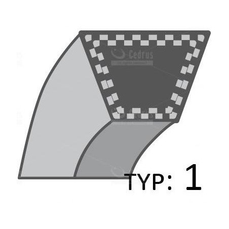 Universal-Keilriemen /12,7 x 2258/ Dryb 4L-K-885