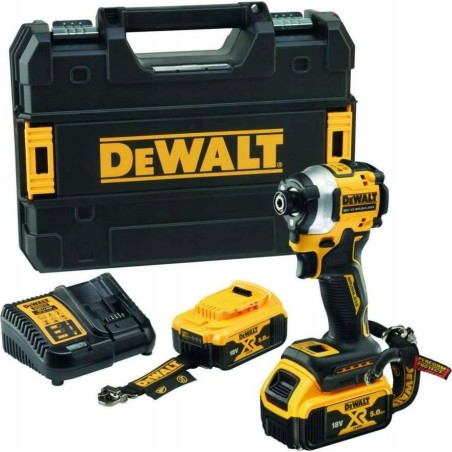 Bohrschrauber Dewalt DEWALT SCHLAGBOHRER 18 V DCF850P2T 208 Nm 2x5,0 Ah TSTAK LANYARD READY