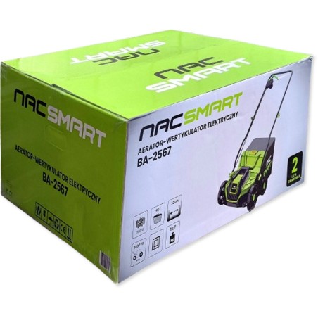 Elektrischer Vertikutierer NAC 32 cm – 1500 W – 40 l