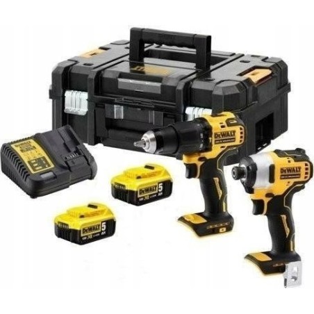 Dewalt SET: Akkuschrauber DCD708 + Schlagschrauber DCF809 18 V, 2 × 5,0 Ah