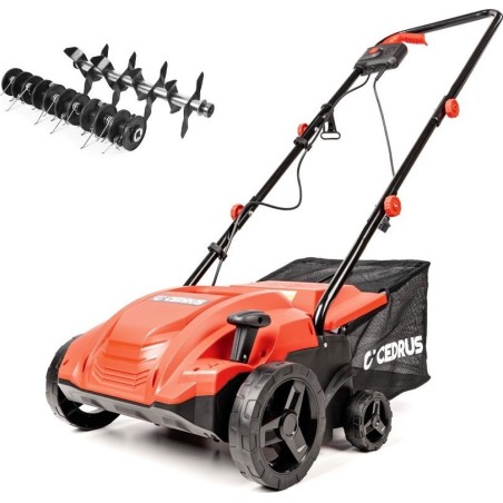 Cedrus We32 Rasenvertikutierer und -belüfter 2-in-1 Aerator + 2 Walzen 1500 W / 32 cm Cedwe32 – Ewimax –
