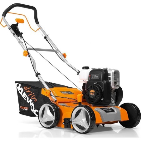 Daewoo DSC 4000 Benzin-Vertikutierer und Rasenlüfter 2-in-1 + 2 Walzen, Metallgehäuse