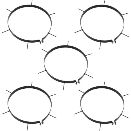vidaXL vidaXL Stachelringe für Rasenlüfter, 5 Stück, 30 cm, Eisen