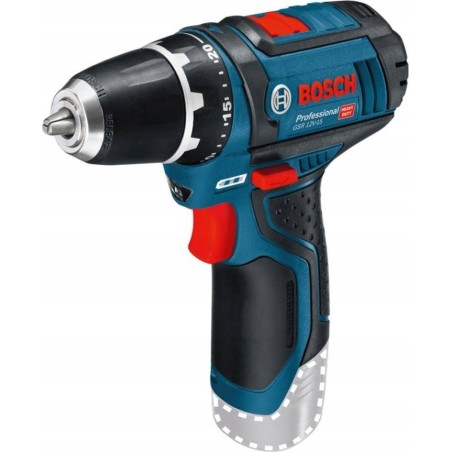 Bosch Professional Akku-Schrauber BOSCH Professional GSR 12V-15, 2 Akkus 12 V, 2,0 Ah, 10-teiliges Zubehörset,