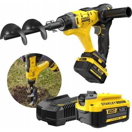 Stanley ST ERDBORRMASCHINE V20 SFMCGA75M1 1x4,0 Ah + BOHRER 76x155 mm