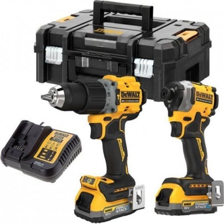 Dewalt SET: Akkuschrauber DCD805 + Akkuschrauber DCF850 18 V, 2 × 1,7 Ah