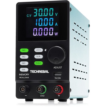Techrebal SPPS-3010D Laborstromversorgung 30 V, 10 A, USB, Speicher, Präzisionsausführung