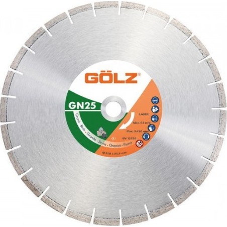 Beschaffung einer Diamantscheibe für Granit GOLZ GN25, Ø 350 x 25,4 mm