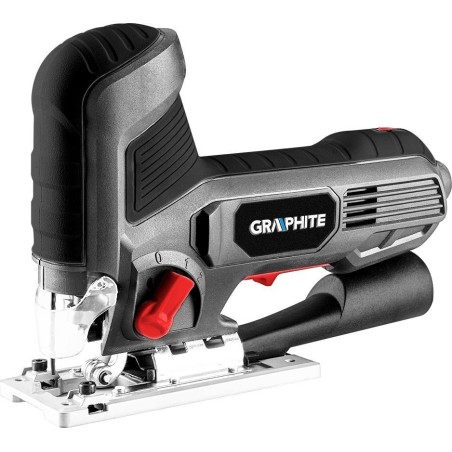 Graphite-Stichsäge (600 W, Hubzahl 800–3000 U/min, mit Griff am Gehäuse)