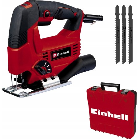 Einhell Stichsäge TC-JS 80/1 Kit (rot/schwarz, 550 Watt, inkl. Koffer und Zubehör)