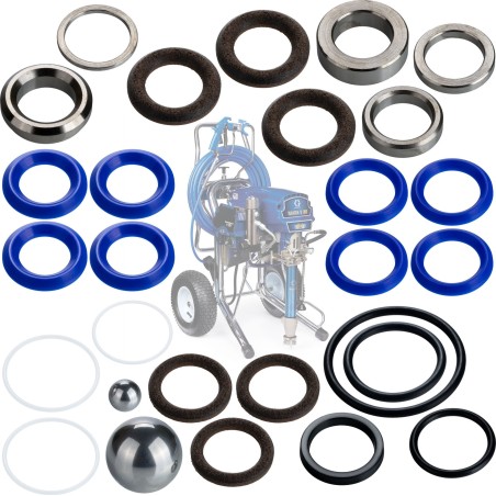 Rosfix Reparaturset für die Pumpe des Lackieraggregats Graco Mark V 1095 5900 1595 HQ