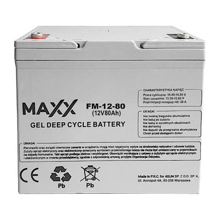 Maxx Gel-Batterie Maxx 80 Ah 12 V