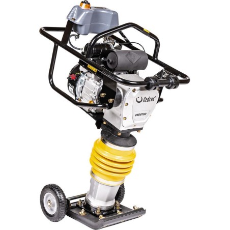 Cedrus CEDRUS ST02 STOßRAMMER FÜR BODENARBEITEN PLATTENRAMMER 78 kg + TRANSPORTROLLEN GRATIS – OFFIZIELLER VERTRIEB