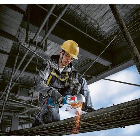 Bosch Professional GWX 18V-7 Set: Winkelschleifer, Scheiben, Schutzhaube, Griff