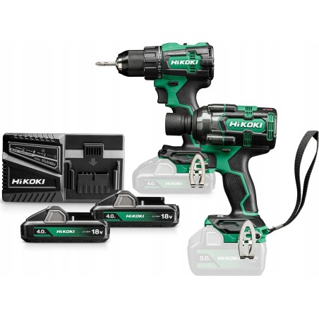 Hikoki-Elektrowerkzeugset HIKOKI.SET 18V KC18DE WLZ (DS18DE+WR18DH) 2x4,0 Ah HITSYSTEM