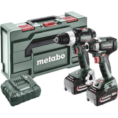 Metabo-Elektrowerkzeugset METABO.COMBO-SET 18 V 2.9.3 (BS 18 LT BL + SSW 18 LT 300 BL) 2x5,2 Ah METABOX