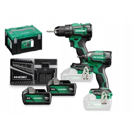 HIKOKI.SET 18 V KC18DE WBZ (DS18DE + WH18DE) 2x5,0 Ah MV HSC