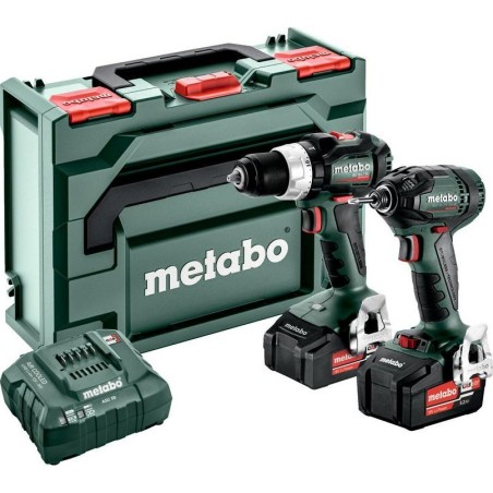 Metabo-Elektrowerkzeugset METABO.COMBO-SET 18V 2.1.18 (BS 18 LT BL + SSD 18 LTX 200 BLL) 2x5,2 Ah METABOX