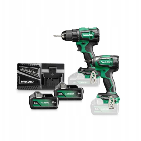 HIKOKI.SET 18 V KC18DE WBZ (DS18DE + WH18DE) 2x5,0 Ah HSC