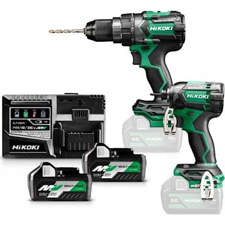 Hikoki-Elektrowerkzeugset HIKOKI.SET 18V KC18DC (DS18DC+WH18DC) 2x5,0 Ah HITSYSTEM