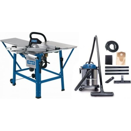 Scheppach-Elektrowerkzeugset SET TISCHSÄGE TS310 230 V, 2,2 kW + STAUBSAUGER NTS20