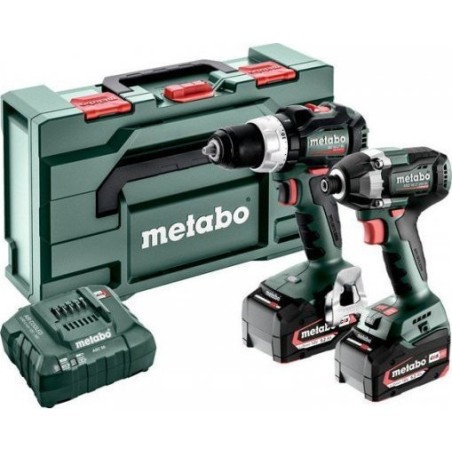 Metabo-Elektrowerkzeugset METABO.COMBO SET 18V 2.8.4 (BS 18 LT BL + SSD 18 LT 200 BL) 2x5,2 Ah METABOX ...