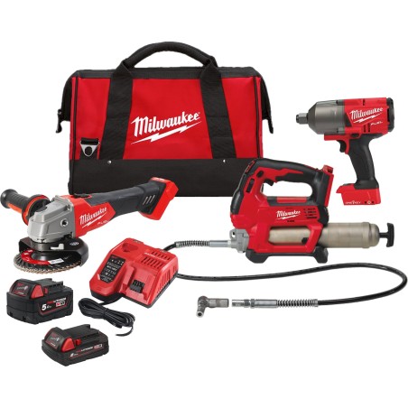 Milwaukee 7-teiliges Elektrowerkzeug-Set (M18 FPP3AK-523B)