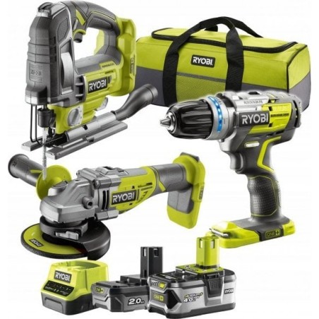 Ryobi R18CK3BL-242S Elektrowerkzeug-Set 18-V-Elektrowerkzeug-Set von Ryobi