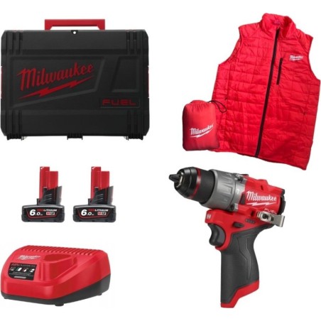 Milwaukee 6-teiliges Elektrowerkzeug-Set (M12 FPD2MC-602X)