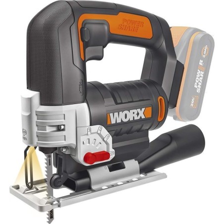 Worx Stichsäge WX543.9 20 V / 1 Akku im Lieferumfang enthalten