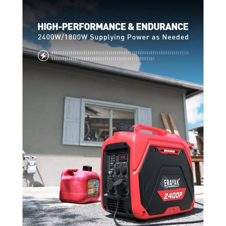 ERAYAK Stromaggregat 2400 W, Benzin-Stromgenerator 2400P, neu
